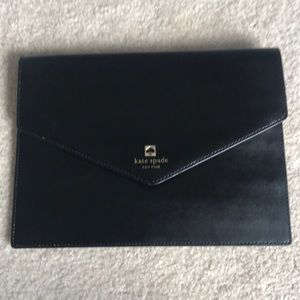 Kate Spade Black Foldover Clutch